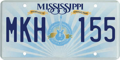 MS license plate MKH155