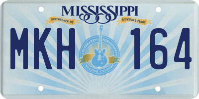 MS license plate MKH164