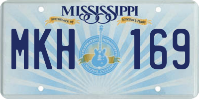 MS license plate MKH169