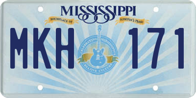 MS license plate MKH171