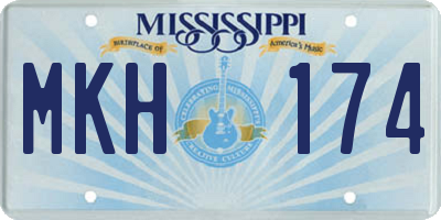 MS license plate MKH174