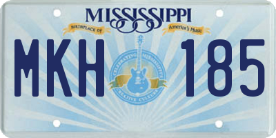 MS license plate MKH185