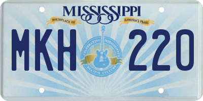 MS license plate MKH220