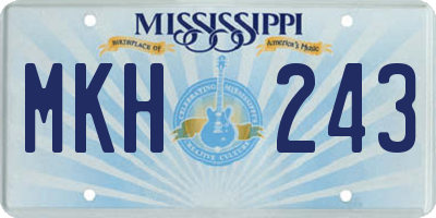 MS license plate MKH243