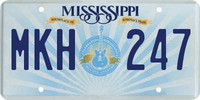 MS license plate MKH247