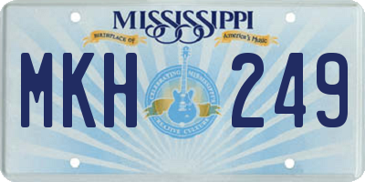 MS license plate MKH249