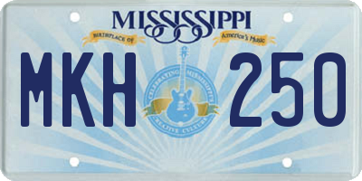 MS license plate MKH250
