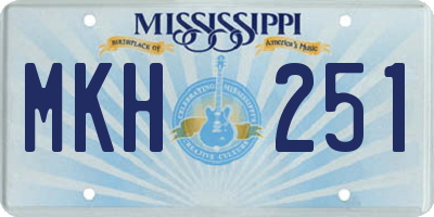 MS license plate MKH251