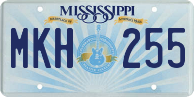 MS license plate MKH255