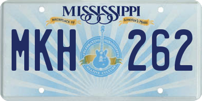 MS license plate MKH262