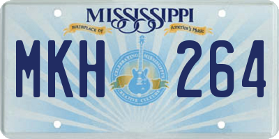 MS license plate MKH264