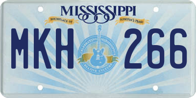 MS license plate MKH266