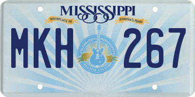 MS license plate MKH267