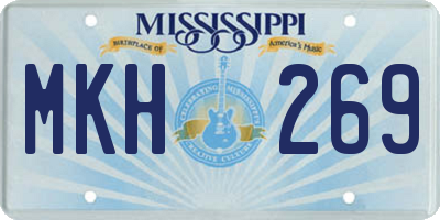 MS license plate MKH269