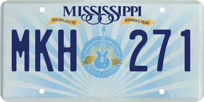 MS license plate MKH271
