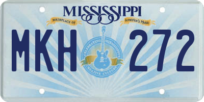 MS license plate MKH272