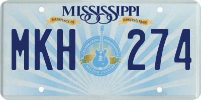 MS license plate MKH274