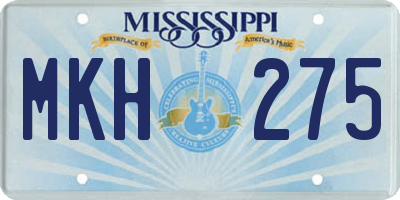 MS license plate MKH275