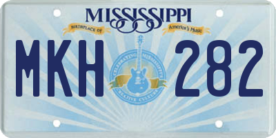 MS license plate MKH282