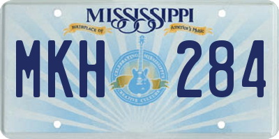 MS license plate MKH284