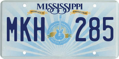 MS license plate MKH285