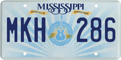 MS license plate MKH286