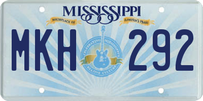 MS license plate MKH292