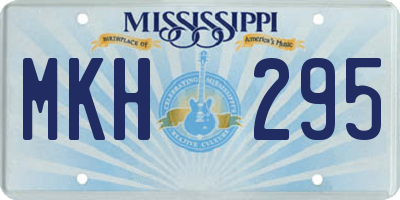 MS license plate MKH295