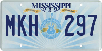 MS license plate MKH297