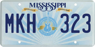 MS license plate MKH323