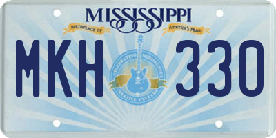 MS license plate MKH330