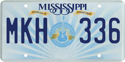MS license plate MKH336