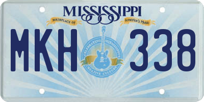 MS license plate MKH338