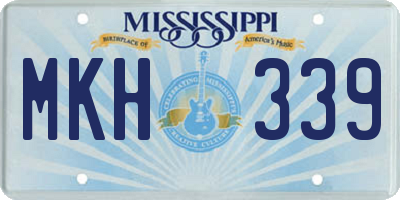 MS license plate MKH339