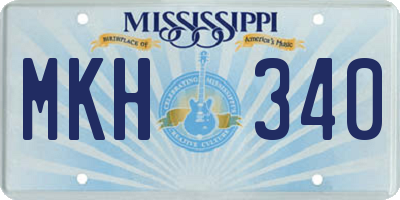MS license plate MKH340