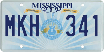 MS license plate MKH341