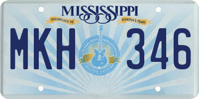 MS license plate MKH346