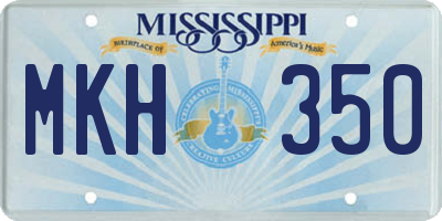 MS license plate MKH350