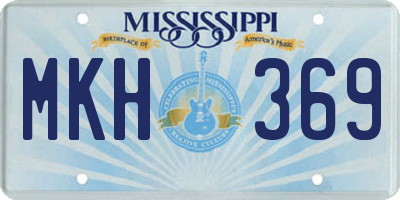 MS license plate MKH369