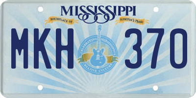 MS license plate MKH370