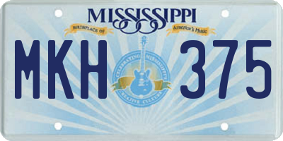 MS license plate MKH375
