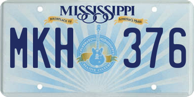 MS license plate MKH376