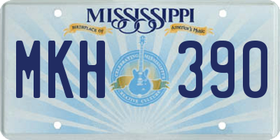 MS license plate MKH390