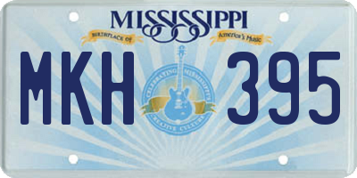 MS license plate MKH395