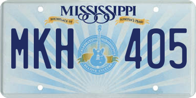 MS license plate MKH405