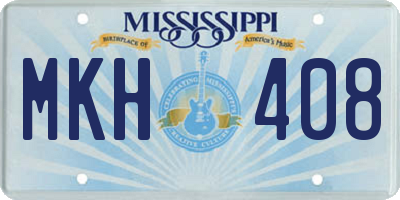 MS license plate MKH408