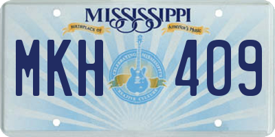 MS license plate MKH409