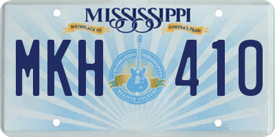 MS license plate MKH410