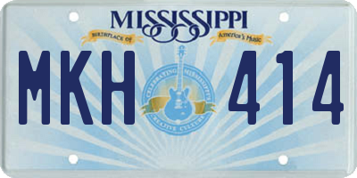 MS license plate MKH414