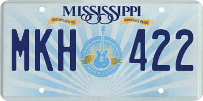 MS license plate MKH422